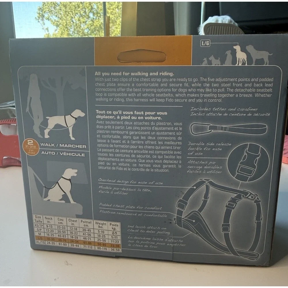 Kurgo Tru-Fit Smart Harness Quick Release Lg‎ Dog 50-80 lbs